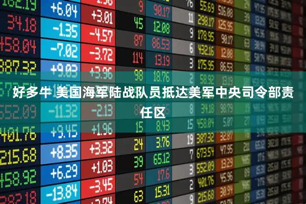 好多牛 美国海军陆战队员抵达美军中央司令部责任区